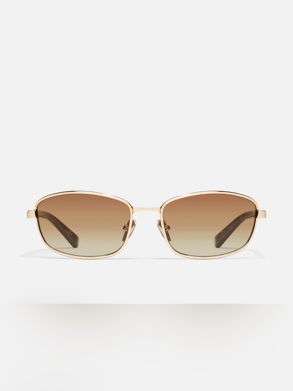 BRAND NEW. QUAY Gold Frame Brown Gradient Women's Sunglasses